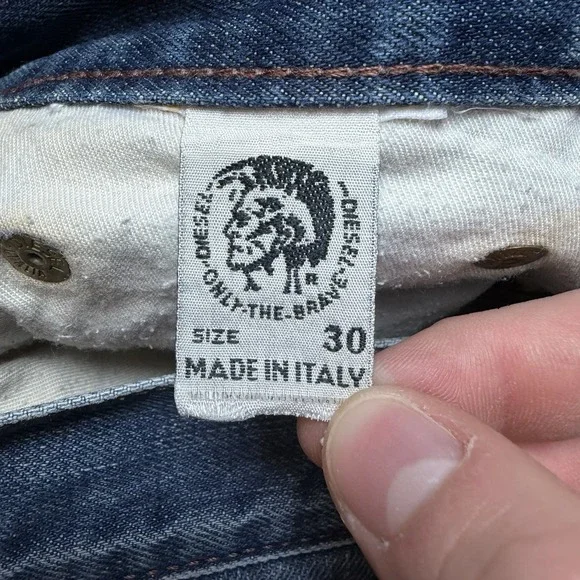 Diesel Jeans Women 30x30 Blue Bootcut Denim Made Italy Western Cowgirl Vintage - Picture 8 of 13